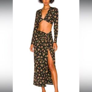 AFRM Black Floral set